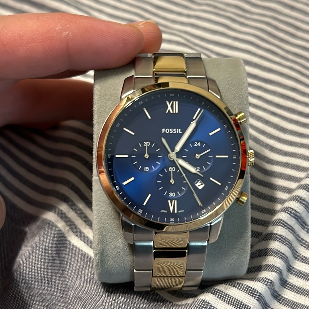 Fossil FS5706 Two Tone Chronograph Watch
